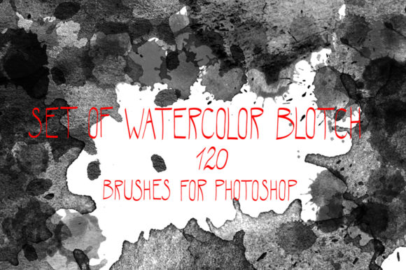 Download Watercolor Drops Brushes Set - Premium Resources