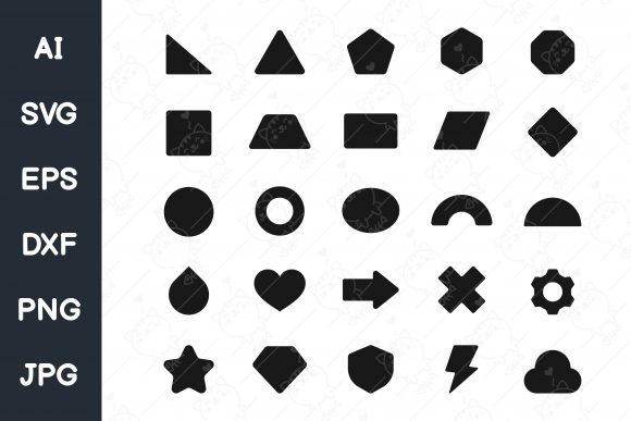 Download Basic Geometric Shapes. Simple Circular - Geometric shape Collection