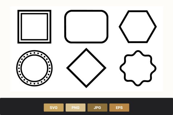 Download Simple Black Outline Geometric Shapes - Geometric shape Collection